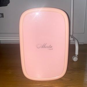 Large 16” Beauty/skincare fridge (pink and gold) *new condition*